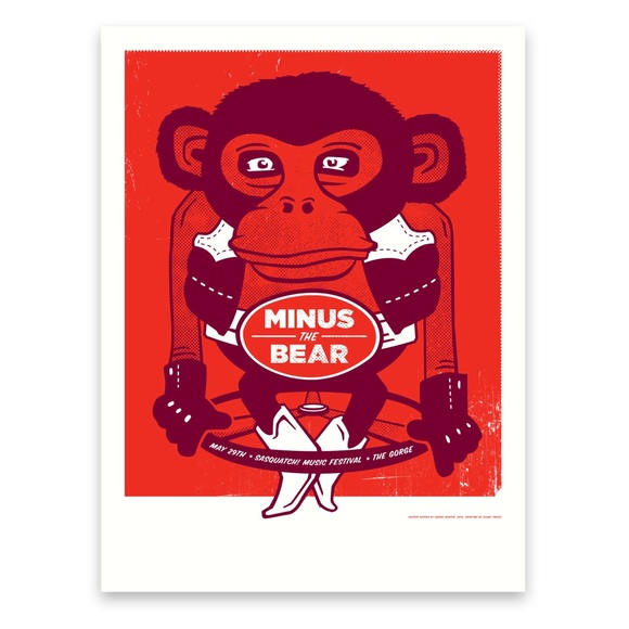 Minus the Bear Silkscreen Poster - Picture 2 of 2